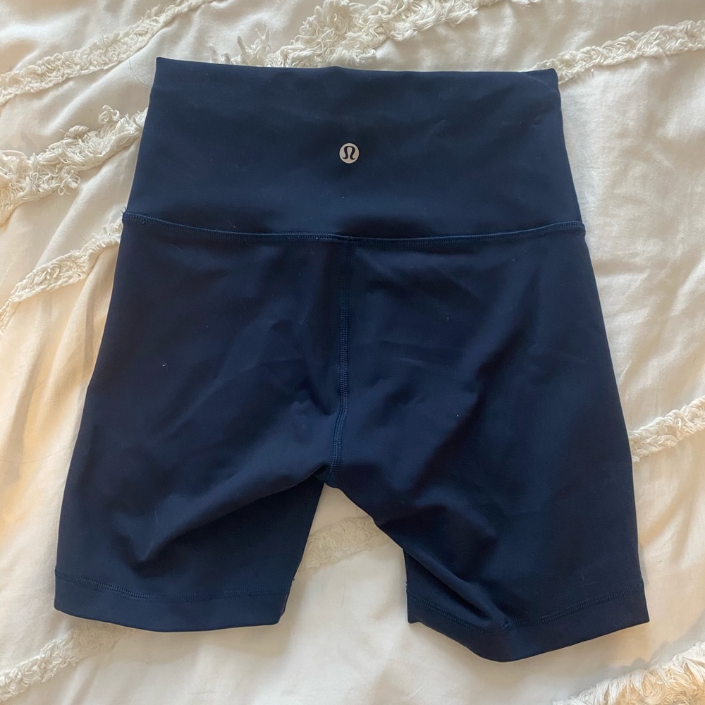 Lululemon Navy Biker Shorts Free Shipping